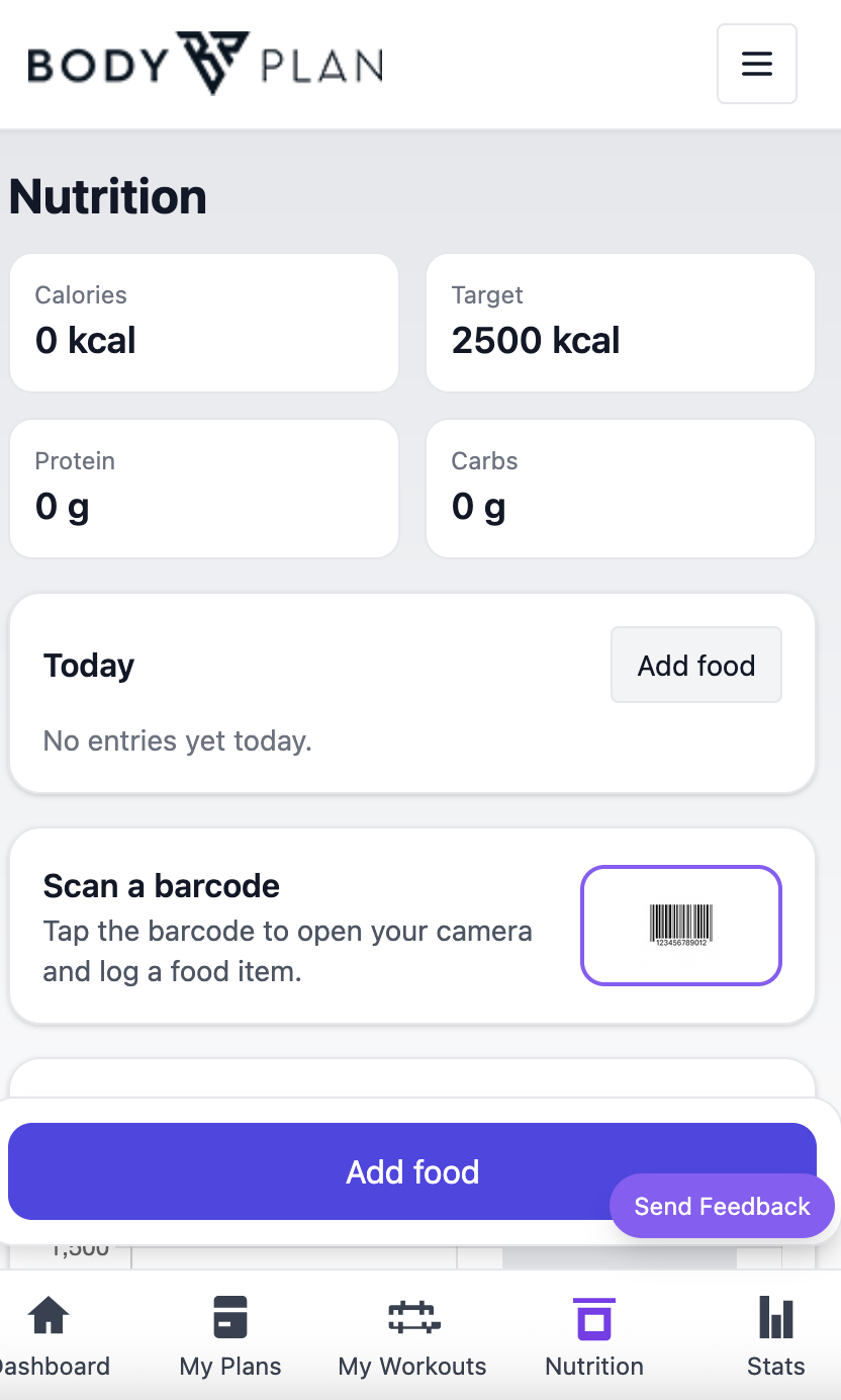 Nutrition mobile
